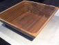 Preview: Schale Holz 70/70/18cm Nuss