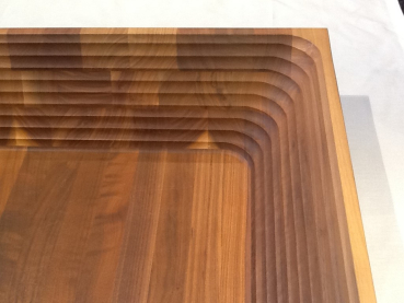 Schale Holz 70/70/18cm Nuss