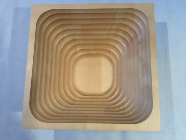 Schale Holz 37/37/20cm Ahorn