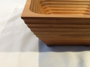 Schale Holz 49/49/18cm Nuss