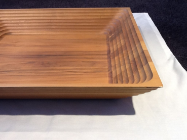 Schale Holz 80/80/13cm Nuss