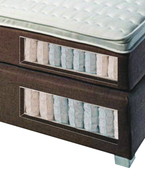 Preview: Boxspringbett FLORENZ 100x200 cm