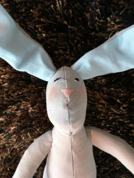 Preview: Häschen Hellgrau/Blau