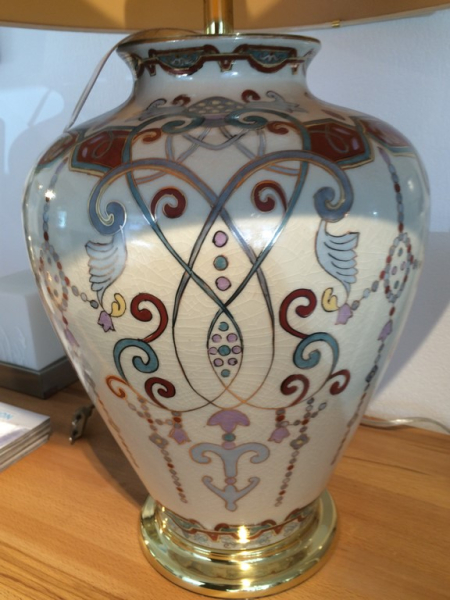 Tischlampe Porzellan