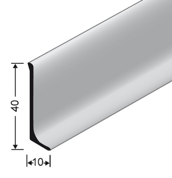 Alu-Sockel mit Fuss ungelocht 40/10mm