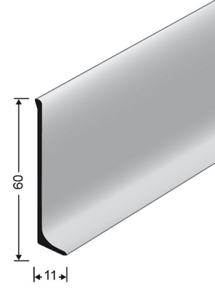 Alu-Sockel mit Fuss ungelocht 60/11mm