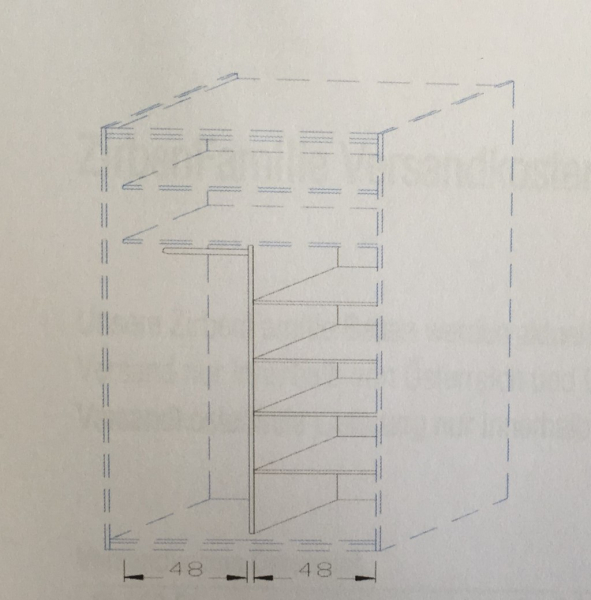 ZirbenSchrank Inneneinteilung Standard