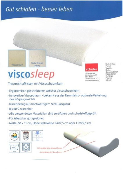 Nackenstützkissen viscosleep M