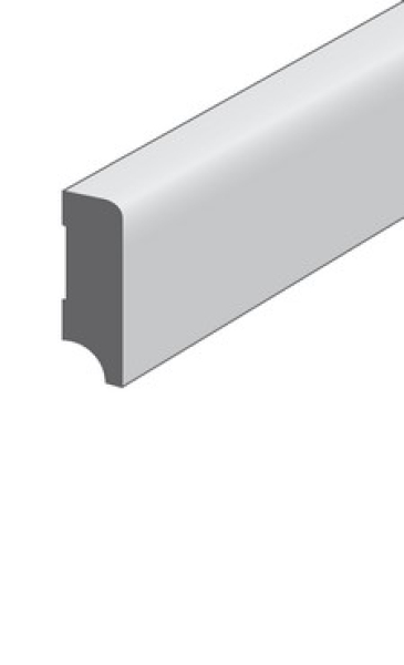 Massiv-Holzsockel parallel 40/12mm, 40 lfm