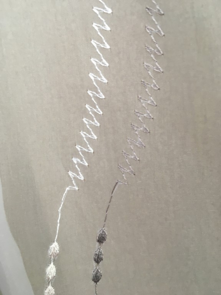 Tüll Halborganza Allover Stickerei