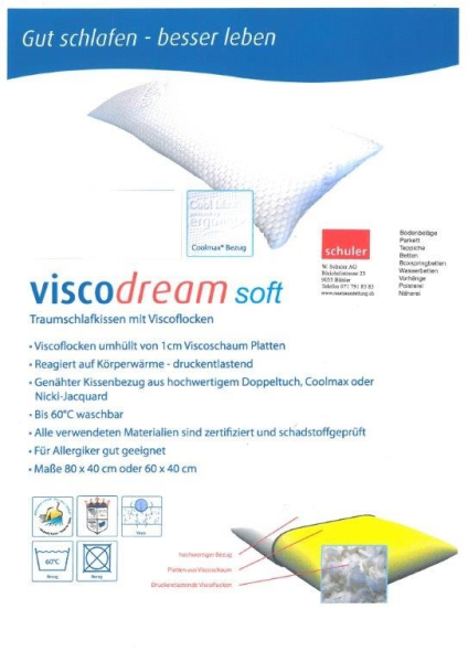 Nackenstützkissen viscodream soft