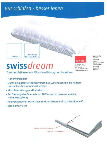 Nackenstützkissen swissdream